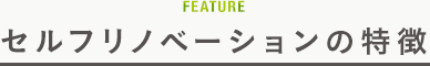 セルフリノベーションの特徴